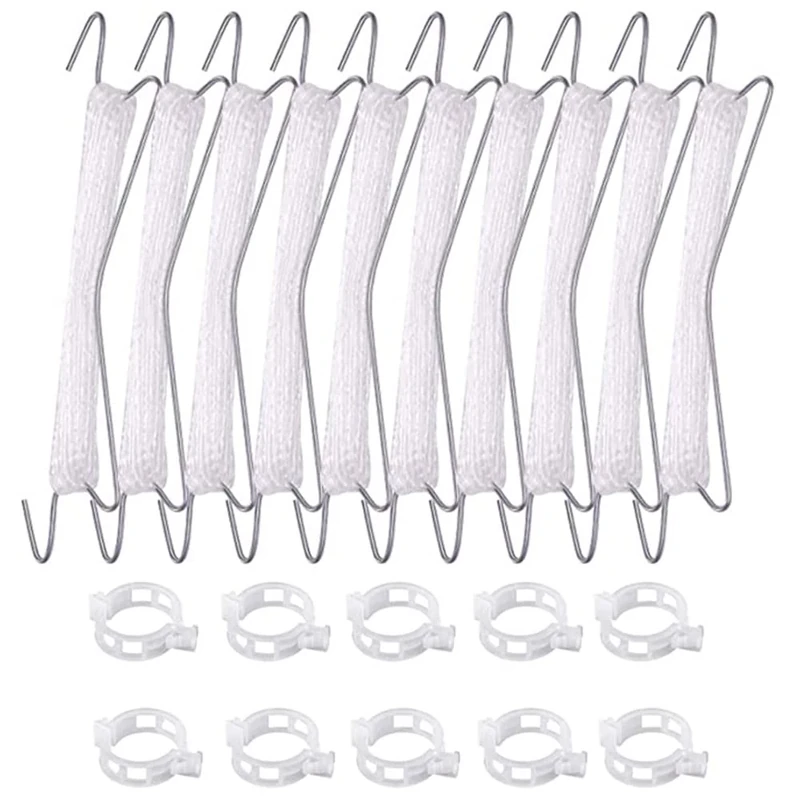 Huusuei Pack of 10 Tomato St¨¹TZE and Tomato Clips for String, Garden Plants Climbing with 33 String Tomato Clips - Image 1