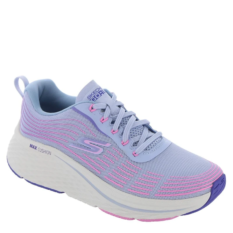Skechers Women's Max Cushioning Elite 2.0 Sneaker, Light Blue/Pink, 5.5 UK Wide