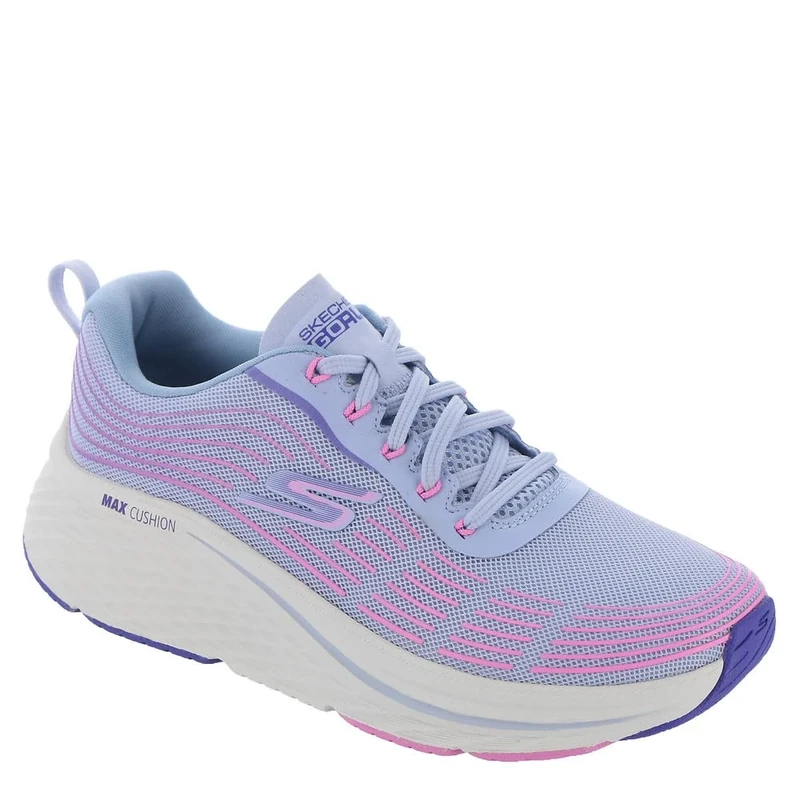 Skechers Women's Max Cushioning Elite 2.0 Sneaker, Light Blue/Pink, 6 UK Wide