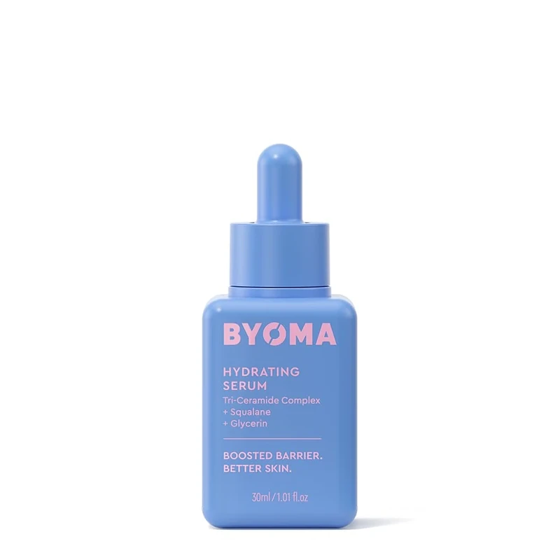 BYOMA Hydrating Serum (30ml) Moisturising Face Serum with Squalane and Ceramides for Glowing, Dewy Skin - Deep Hydration and Barrier Support