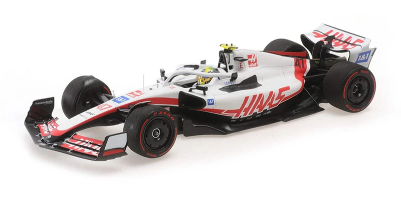 Minichamps Haas VF-22 Mick Schumacher Bahrain GP 1/18 Model - Image 1