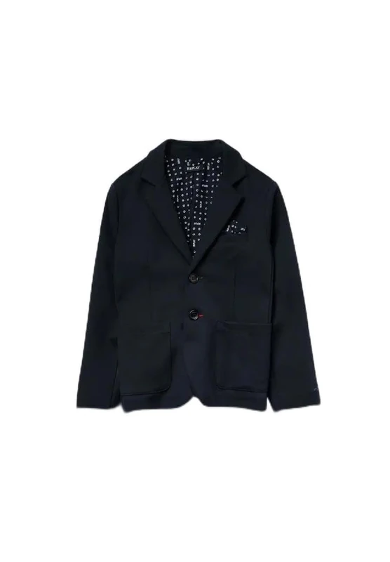 Replay boys' blazer with button placket, blue (Deep Blue 088), 14 years