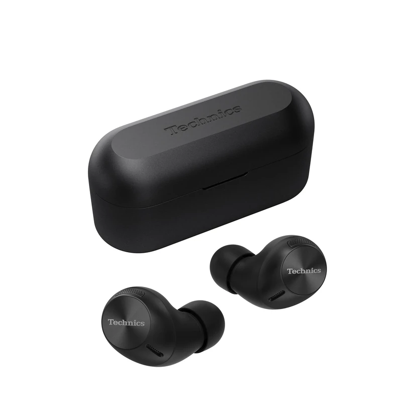 Technics EAH-AZ40M2EK Wireless Earbuds with Noise Cancelling, Multipoint Bluetooth, Comfortable In-Ear headset, headset with Built-in Microphone, Customisable Fit, Up to 5.5 Hours Playtime Black