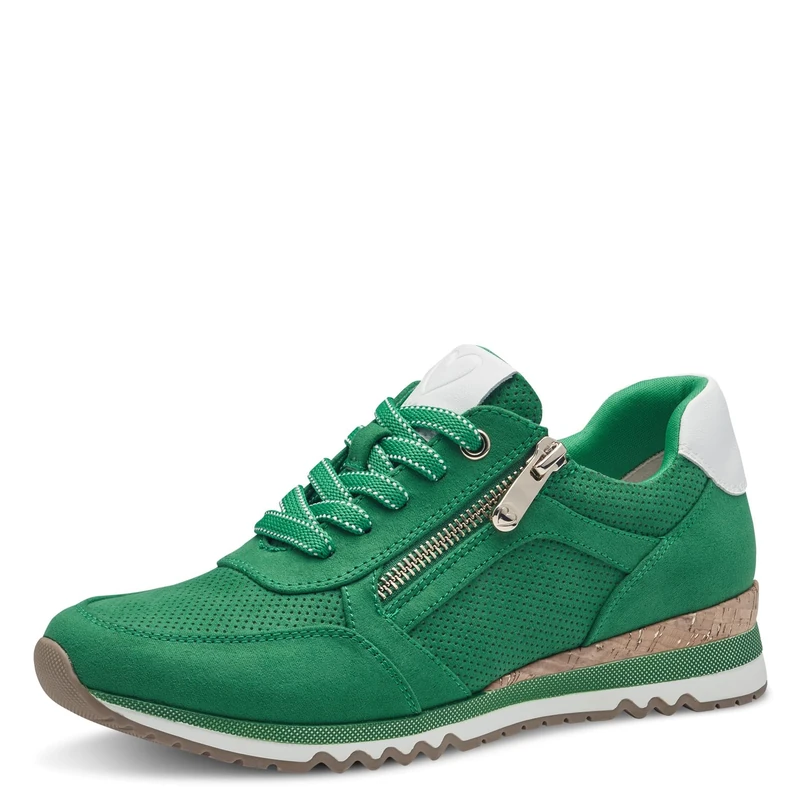 MARCO TOZZI Women's 2-23781-41 Sneaker, Leaf Green Com, 5