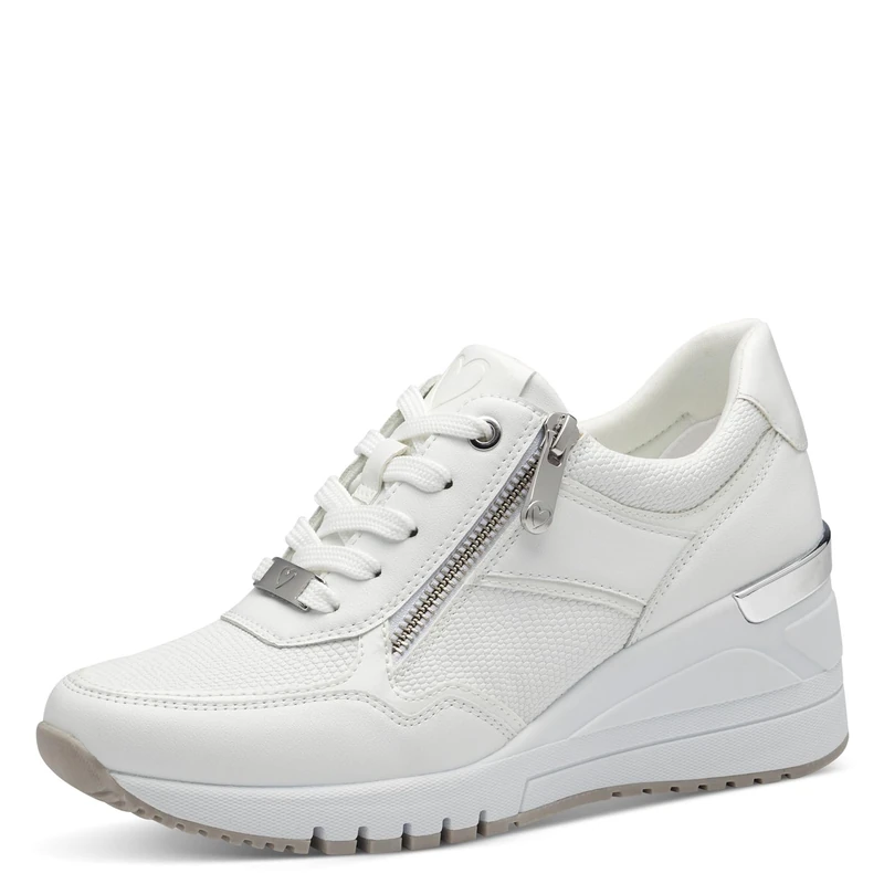MARCO TOZZI Women's 2-23743-42 Sneaker, White, 6.5
