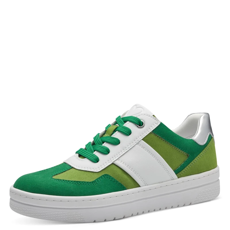 MARCO TOZZI Women's 2-23746-42 Sneaker, White Green, 5
