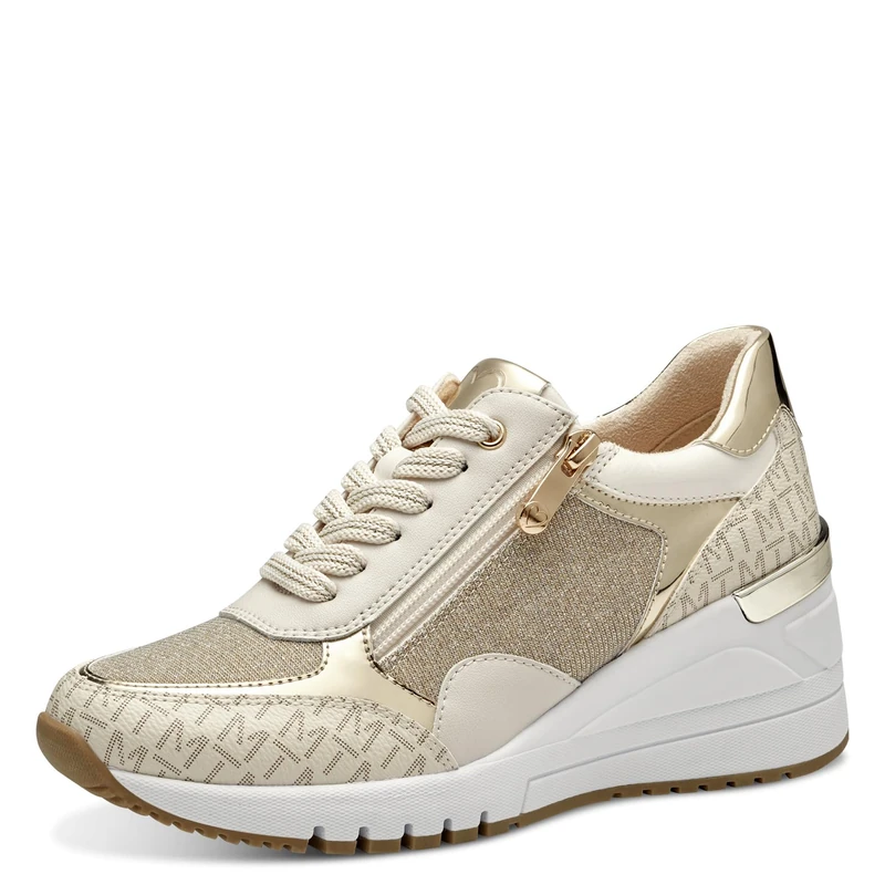 MARCO TOZZI Women's 2-23723-41 Sneaker, Cream Comb, 3.5
