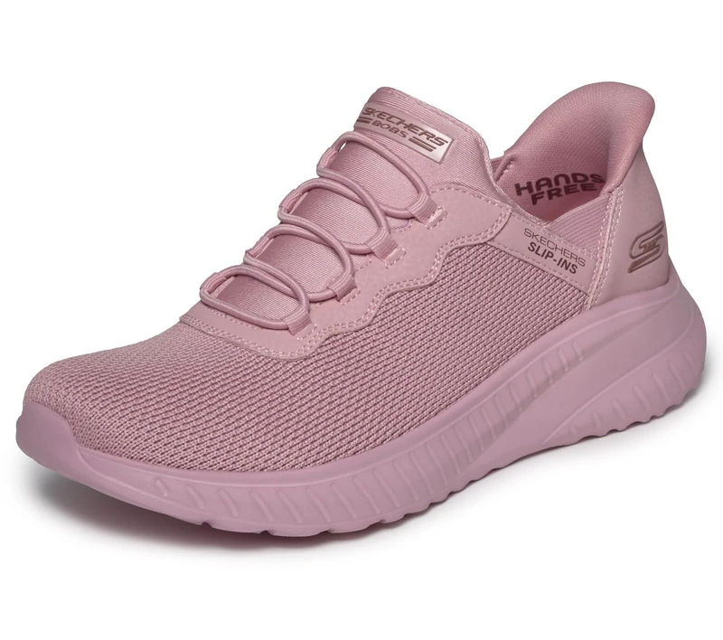 Skechers Womens BOBS Sport Squad Chaos Trainers - Rose - UK 6