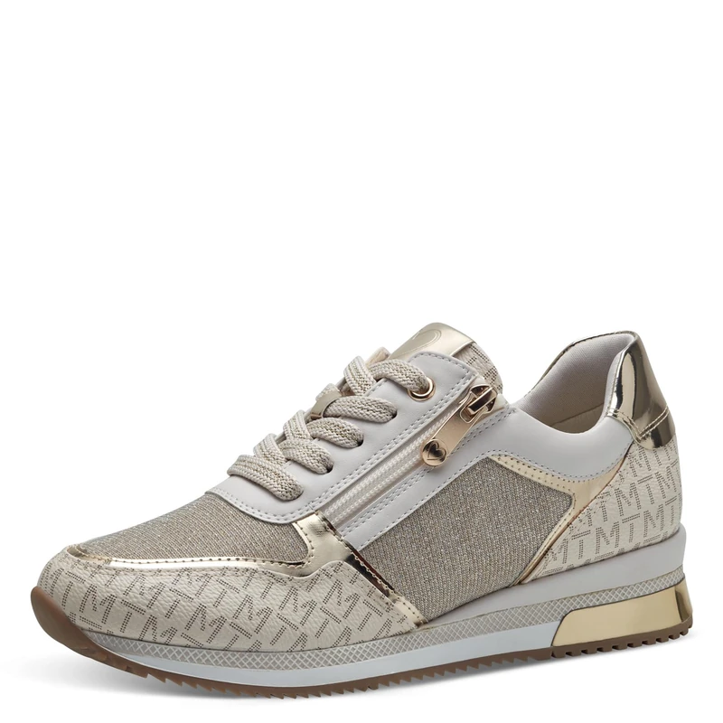 MARCO TOZZI Women's 2-23713-41 Sneaker, Cream Comb, 5