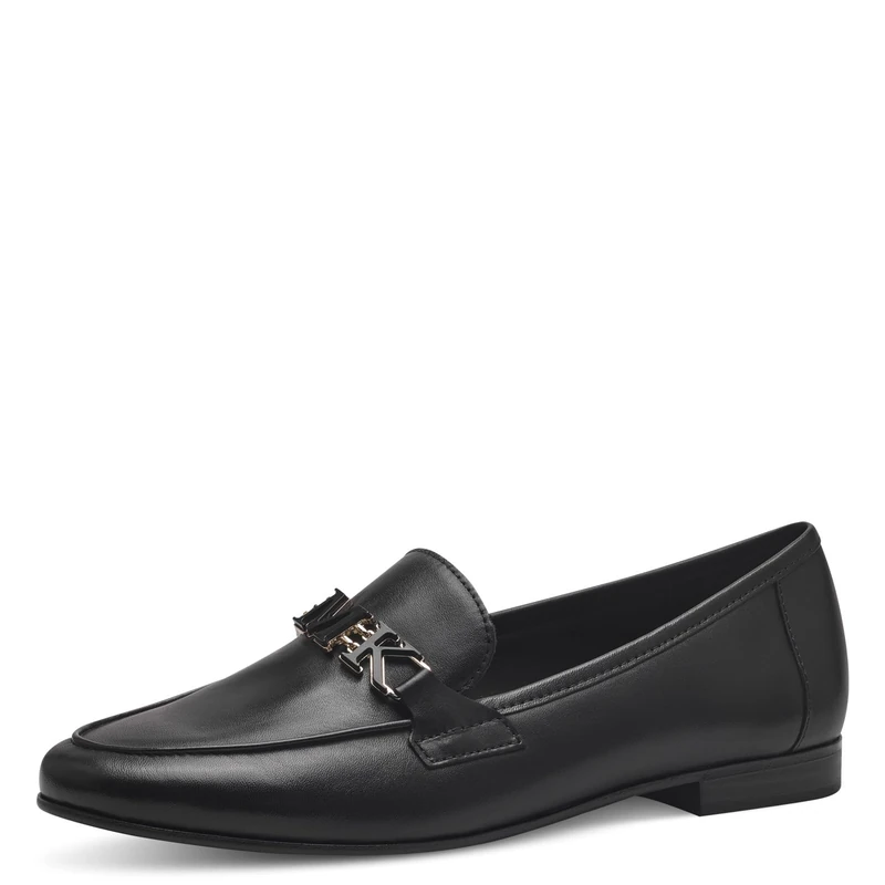 MARCO TOZZI Women's 2-84200-42 Loafers, Black Nappa, 4