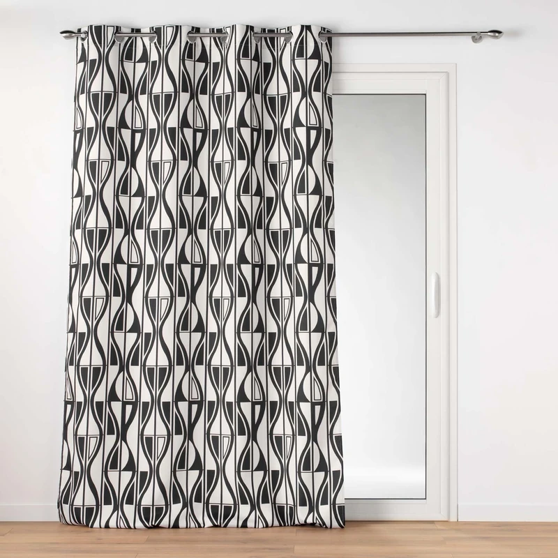 Douceur d'Intérieur, Curtain with eyelets (140 x 260 cm) Ikaris, Printed Polyester