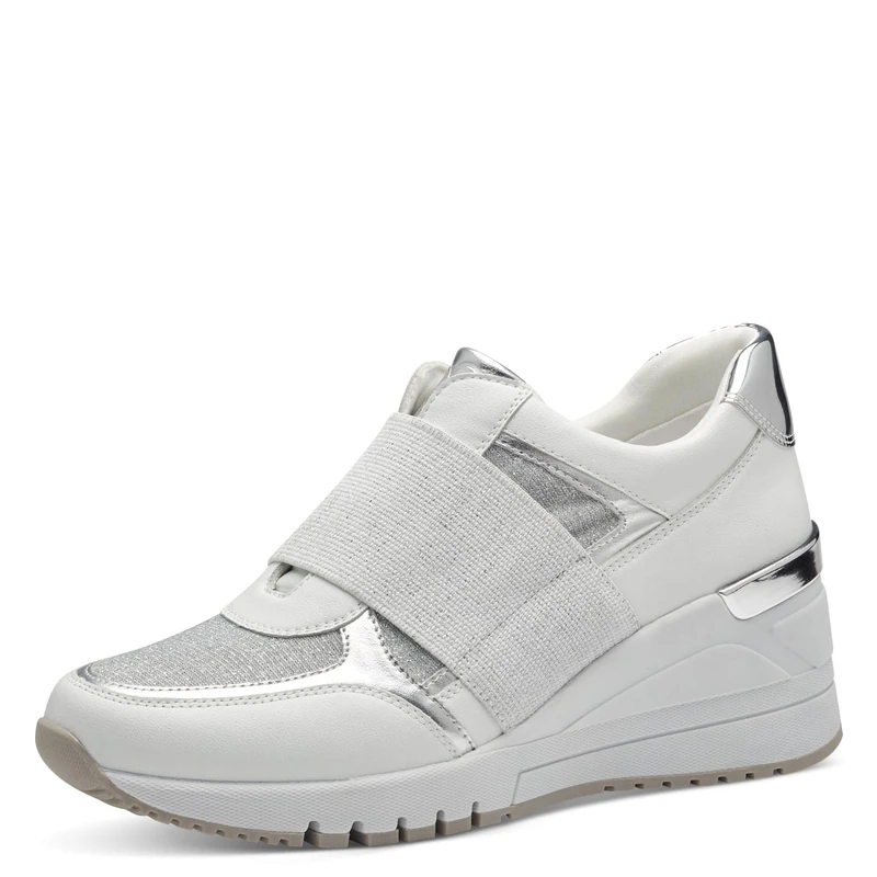 MARCO TOZZI Women's 2-24780-42 Sneaker, White Comb, 6.5