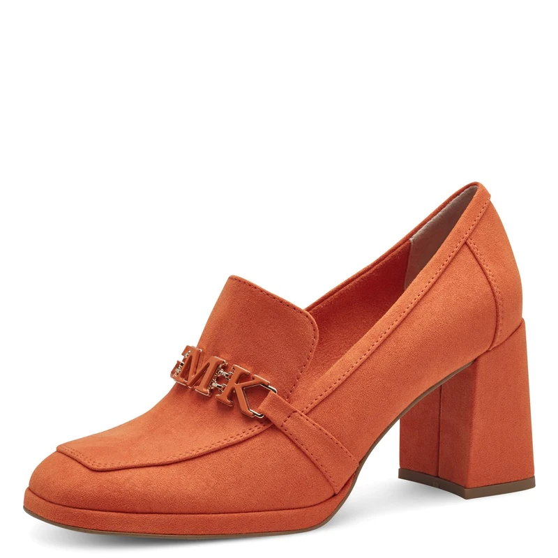 MARCO TOZZI Women's 2-84402-42 Loafers, Orange, 4