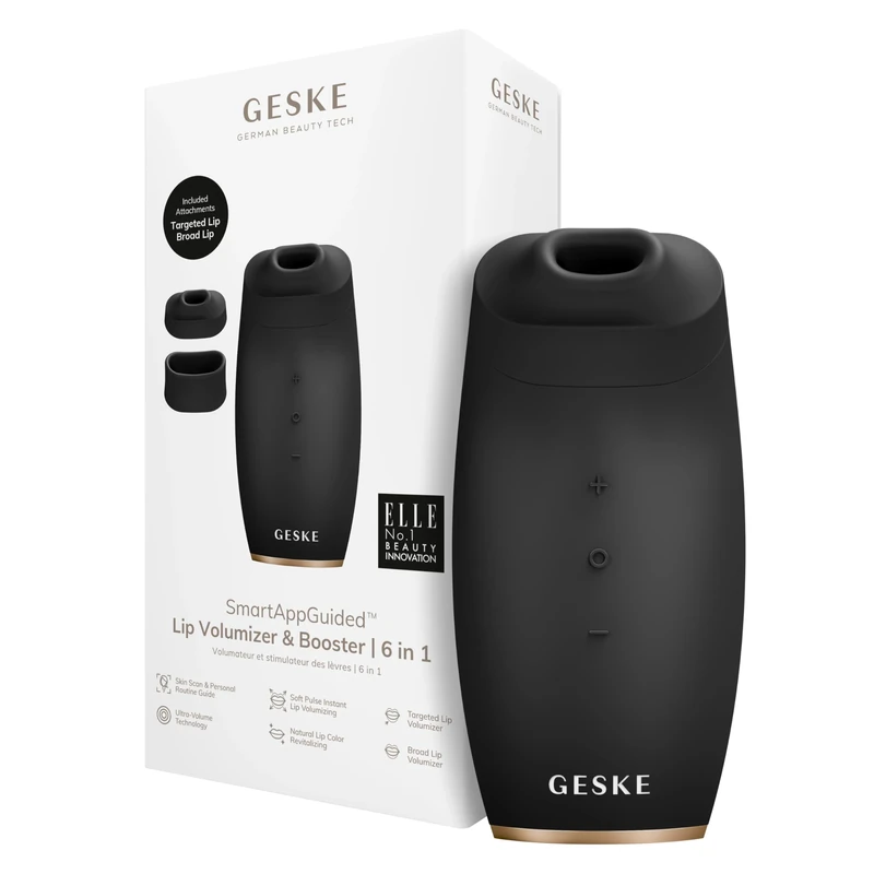 GESKE | SmartAppGuided™ Lip Volumizer & Booster | 6 in 1 | Quick Lip Plumper | Lip booster fuller lips | Automatic Lip Plumper & Lip Enhancer | Magnification Lips Volume Selfie - Image 1