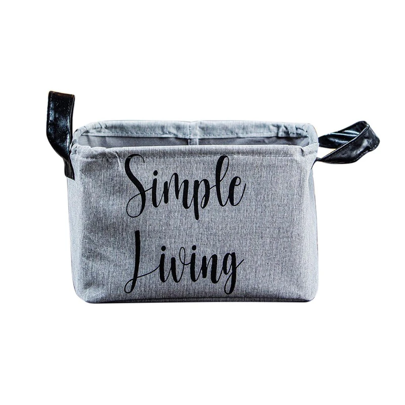 WELL HOME MOBILIARIO & DECORACIÓN Grey Handles Organizer Basket