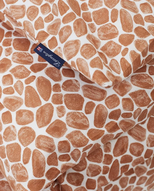 Lexington Duvet Set 150 x 220 + 50 x 90 Beige/White Giraffe Printed - Image 1