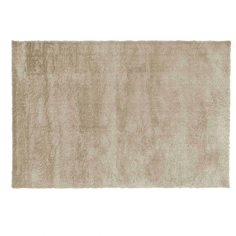 Douceur d'Intérieur, Rectangular Rug 160 x 230 cm Tango Taupe Shaggy Plain