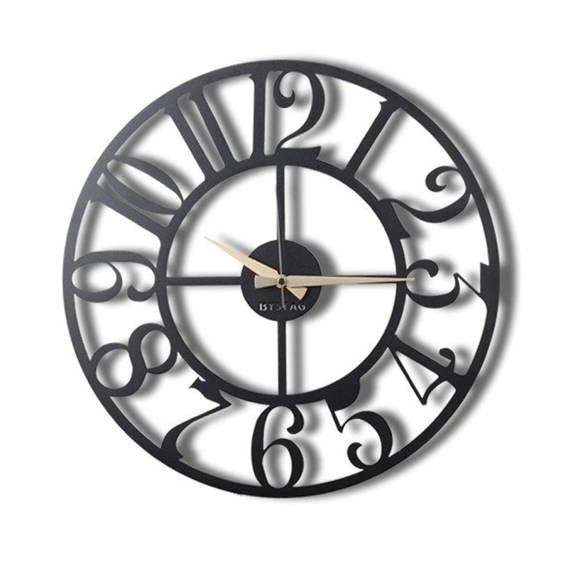WELL HOME MOBILIARIO & DECORACIÓN Decorative metal wall clock simple style 50x50
