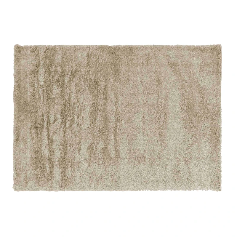 Douceur d'Intérieur, Rectangular Rug 120 x 170 cm Tango Taupe Shaggy Plain