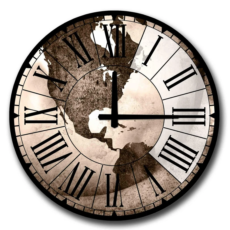 WELL HOME MOBILIARIO & DECORACIÓN America Central Style MDF Decorative Clock