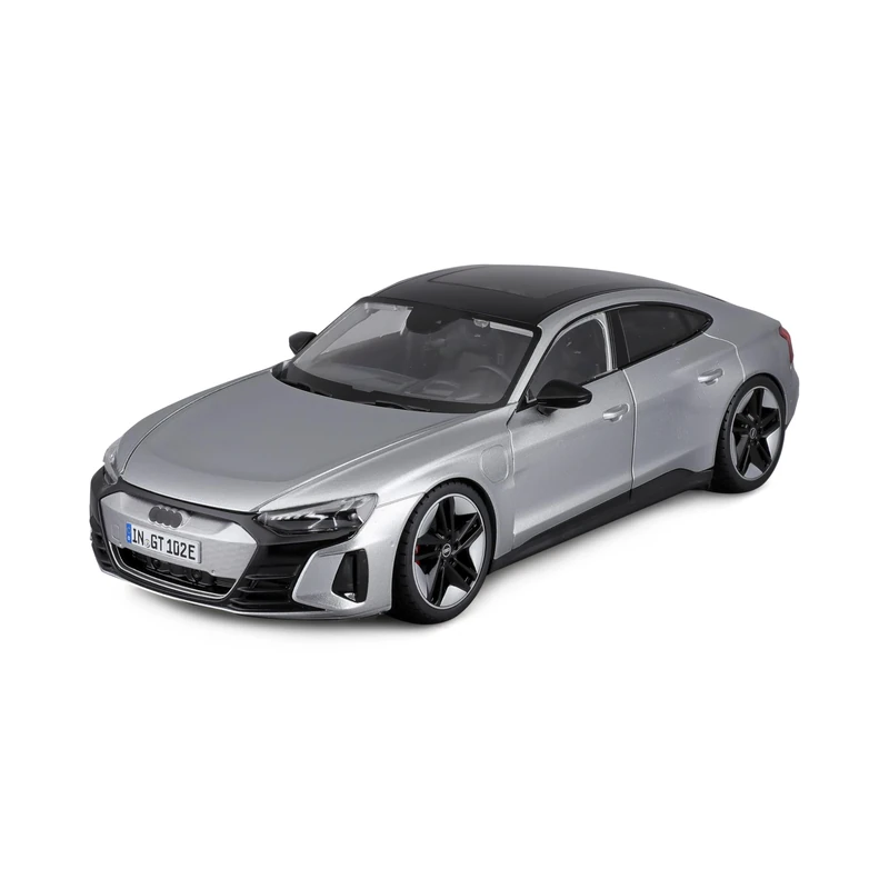 Bburago Audi RS e-tron GT (2022): 1:18 Scale Model Car, Moving Doors, Silver (18-11050S)