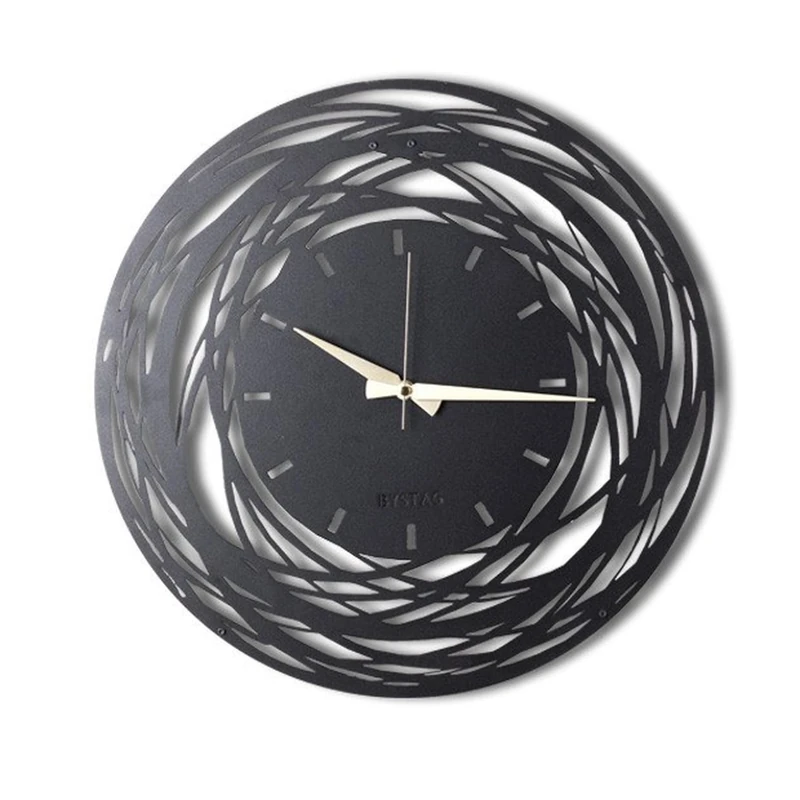 WELL HOME MOBILIARIO & DECORACIÓN Decorative metal wall clock with rotations style 70x70