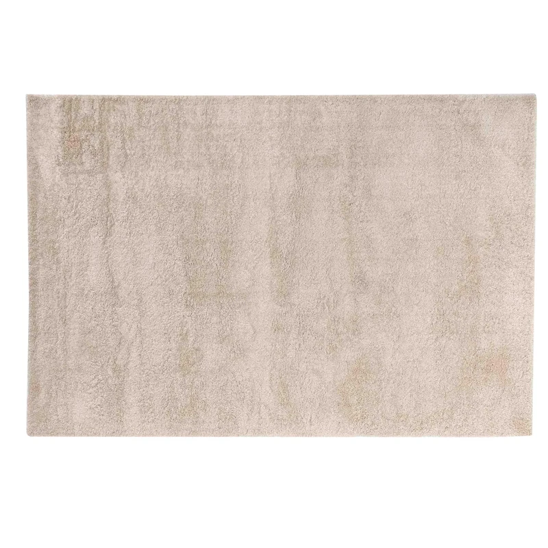 Douceur d'Intérieur, Plain Rectangular Rug 160 x 230 cm Tango Natural Shaggy