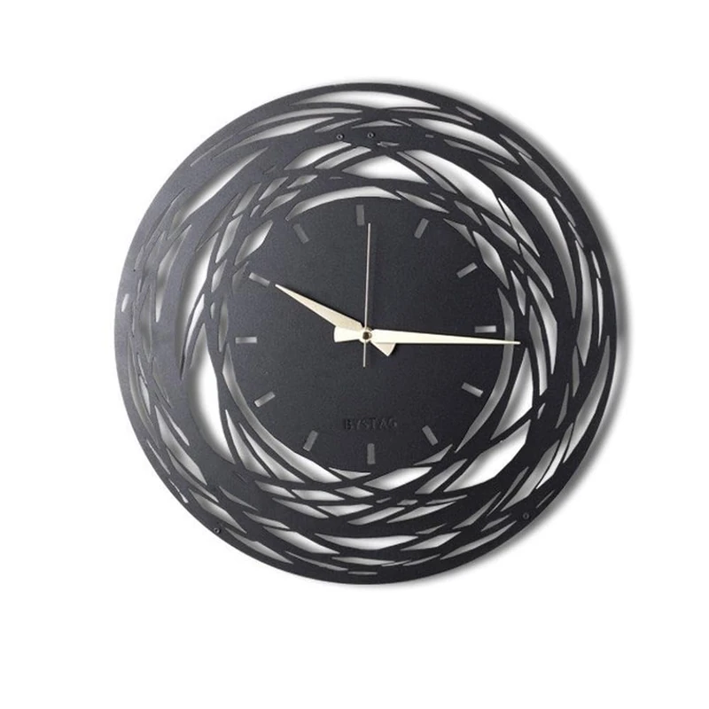 WELL HOME MOBILIARIO & DECORACIÓN Decorative metal wall clock with rotations style 50x50