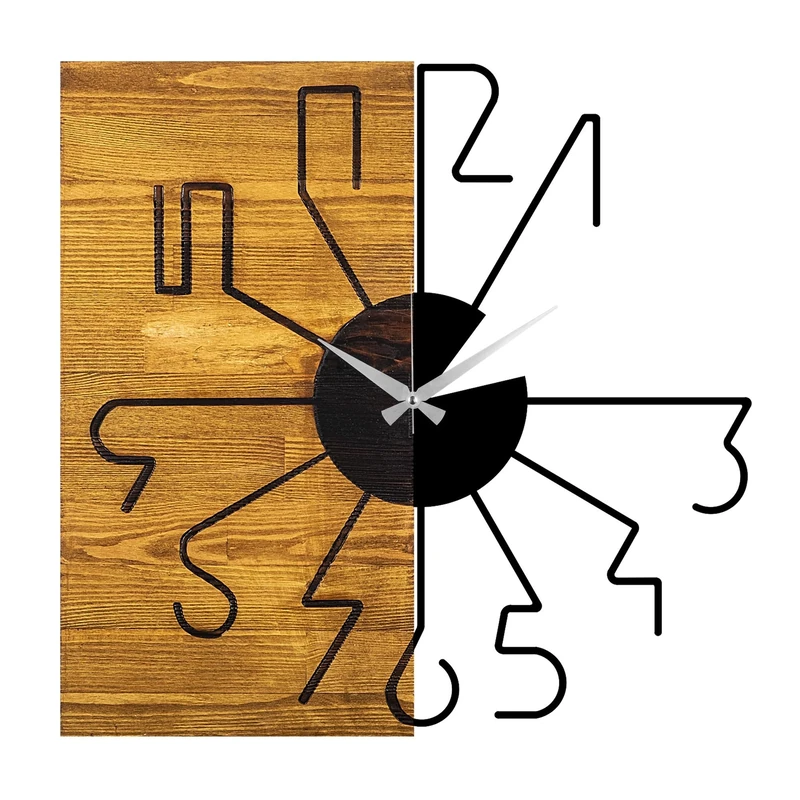 WELL HOME MOBILIARIO & DECORACIÓN Wood Alternative Decorative Wall Clock
