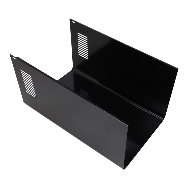 Sparefixd Cooker Hood Air Vent Black Cover - 500x300mm Universal Fit