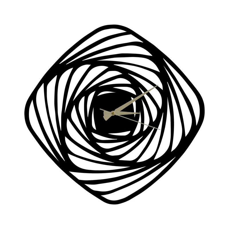 WELL HOME MOBILIARIO & DECORACIÓN Decorative metal wall clock with flower style