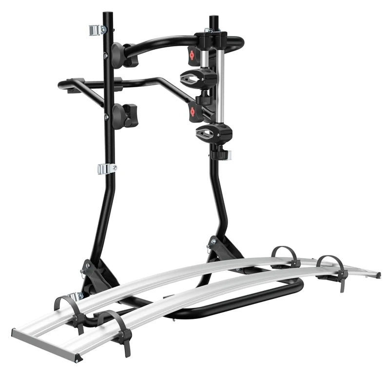 MENABO Cobra 000134300000 Rear Bicycle Carrier for 2 Large Size Bikes such as E-Bike, Fat Bike 45 kg