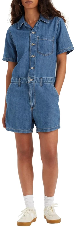 Levi's Women's SS Heritage Romper, Playday jumpsuit, XS