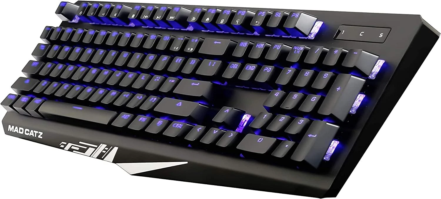 Mad Catz S.T.R.I.K.E Strike 4 Cherry MX Red Switch Mechanical RGB Gaming Keyboard - Black