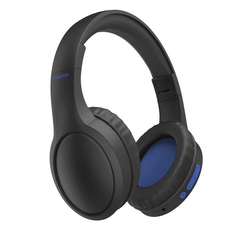 Hama Bluetooth Headphones (Over Ear Headphones, ANC Headphones with Noise Cancelling, 23 Hours Battery, Ear Pads, Padded Headband, Wireless Headphones, Bluetooth Headset with Voice Control) Black