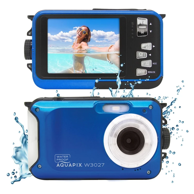 Easypix Aquapix W3027-M Wave Marine Blue Digital Camera 5 Mill Pixel Waterproof