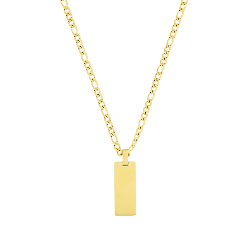 Joop! chain with pendant stainless steel unisex women men necklace, 60 cm, gold, comes in jewelry gift box 2035895