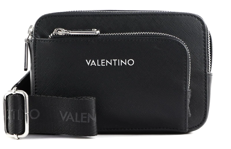 Valentino Men's marnier Shoulder Bag, Black, Regular
