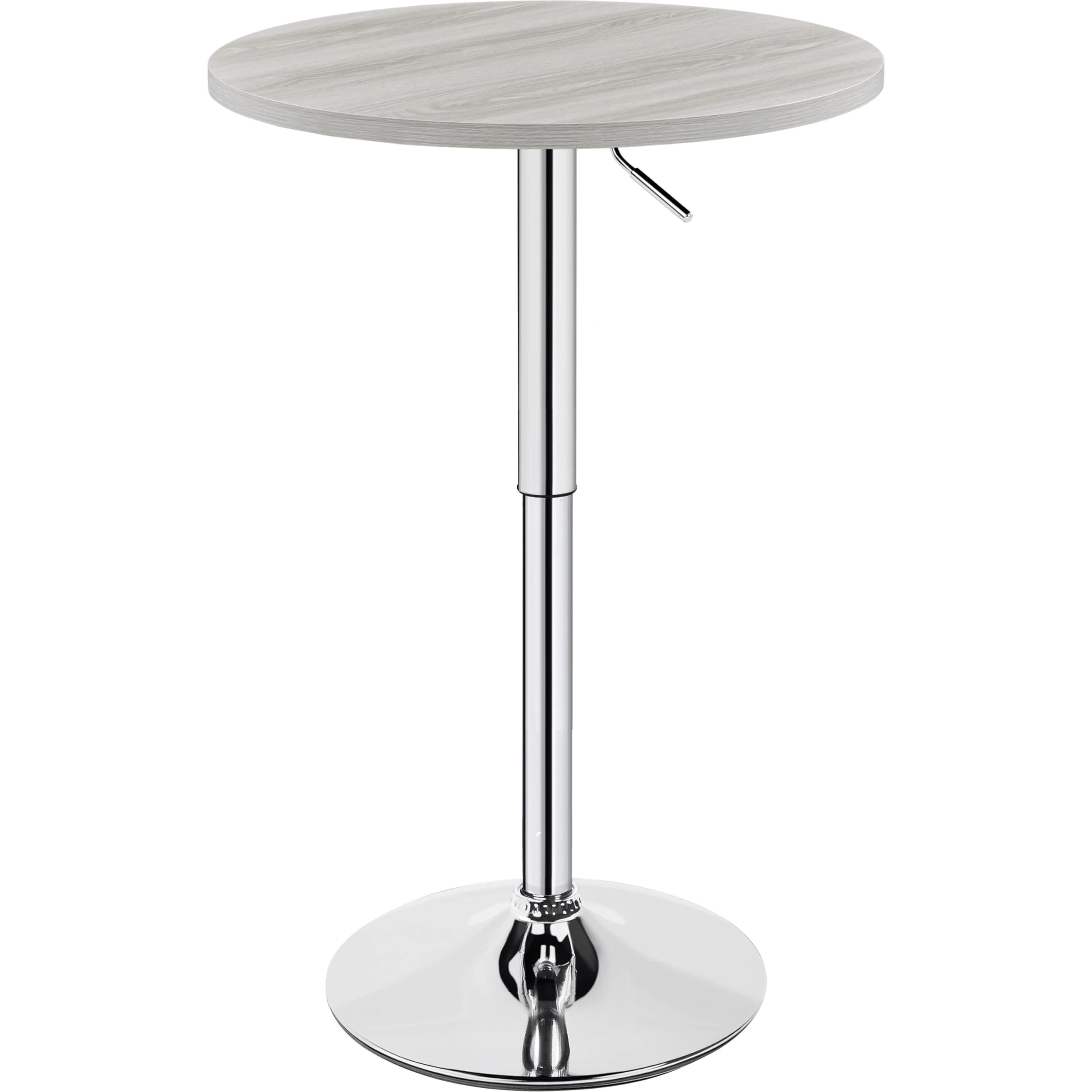 Yaheetech Round Bar Table for Cocktail Bar Home Bar Pub Coffee Tea Dining Bistro Table, Grey