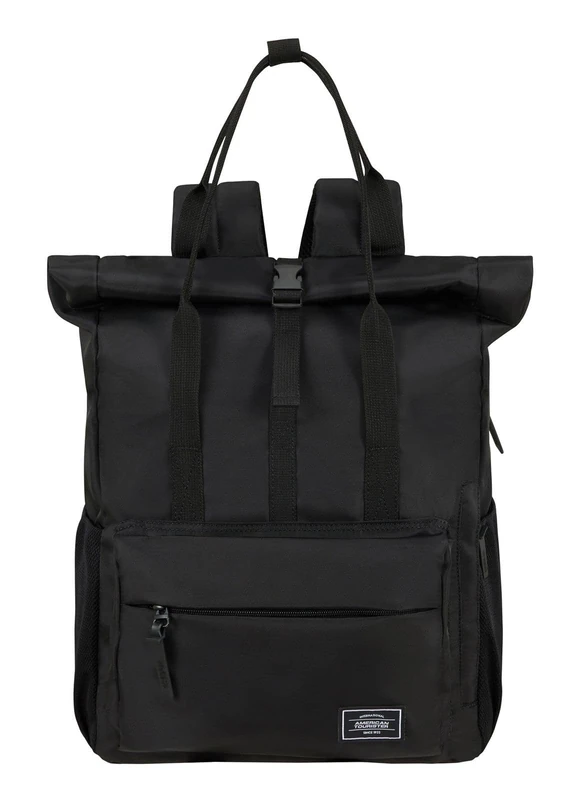 American Tourister Urban Groove UG25 - Laptop Backpack 15.6" (42.5 cm) - Business & School Backpack with Bottle Holder, Ergonomic, Lightweight, Smart Sleeve - 20.5L - Black