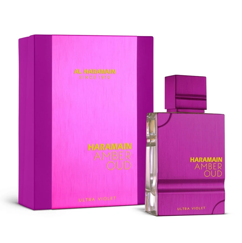 Al Haramain Amber Oud Ultra Violet 60ml Spray | Women Eau de Parfum | Arabic Perfume for Women and Men | Luxury Fragrance with Bergamot & Musk | Made In UAE