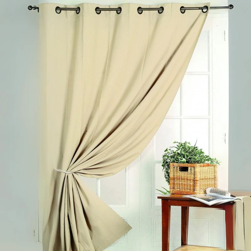 HomeMaison Blackout Curtain M1 Fire Proof Curtain 240 x 260 cm Off-White