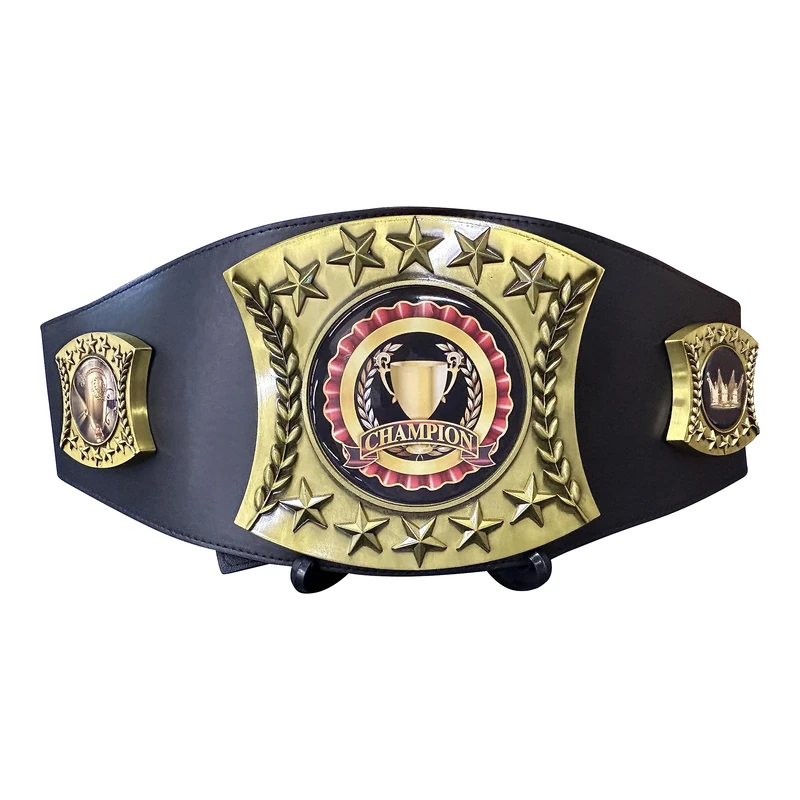 Express Medals Champion Trophy Championship Leather Belt - Image 1