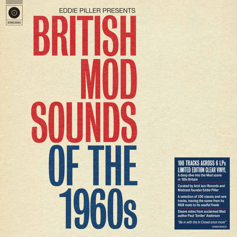 Eddie Pillar: British Mod Sounds of the 1960s (Indies Exclusive) (Clear Vinyl, 6LP) [VINYL]