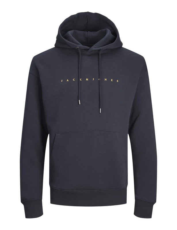 JACK&JONES PLUS Men's Jjestar Jj Sweat Hood Noos Pls Sweatshirt, Dark Navy, 6XL