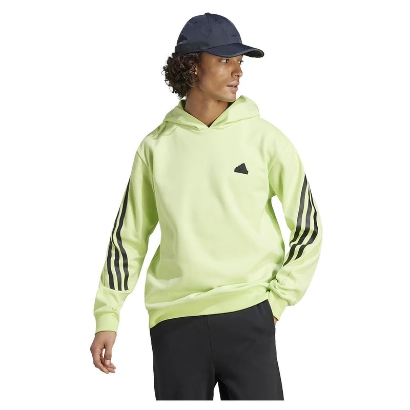 adidas Men's Future Icon 3 Stripes Hoodie, limpul, XL - Image 1