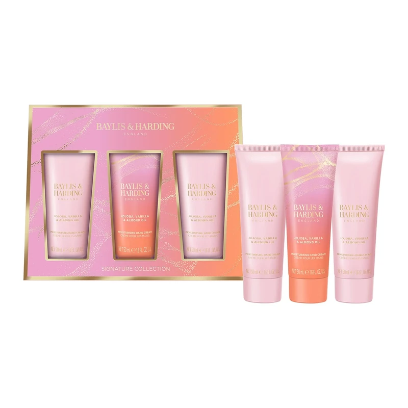 Baylis & Harding Jojoba, Vanilla & Almond Oil Luxury Hand Treats Gift Set - Vegan Friendly