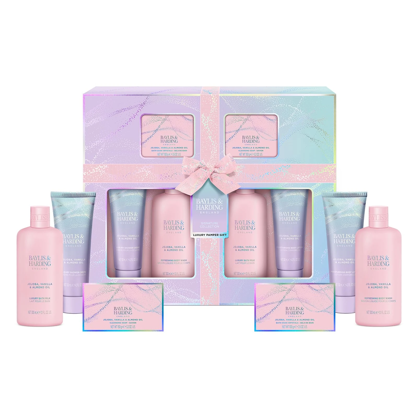 Baylis & Harding Jojoba, Vanilla & Almond Oil Luxury Pamper Gift Set (Pack of 1) - Vegan Friendly