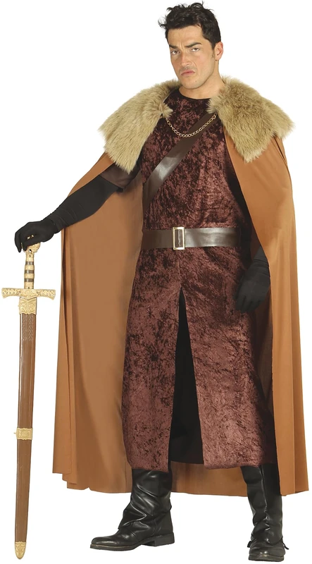 FIESTAS GUIRCA Lord of the Highlands Mens Fancy Dress Costume - Medieval Warrior Fancy Dress Men Size XL 44-46