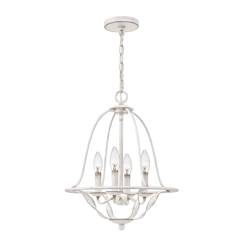 Elstead Quoizel Bradbury Multi Arm Chandelier Antique White - Image 1